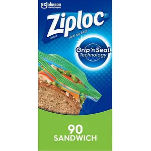 Ziploc Sandwich and Snack Bags 90 Count
