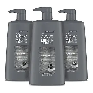 Dove Men + Care Shampoo Charcoal + Clay 3 Count