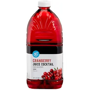 Happy Belly Juice Cocktail, Cranberry, 64 Fl Oz Bottle