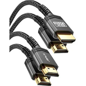 JSAUX 8K HDMI 2.1 Cable 6FT 2-Pack