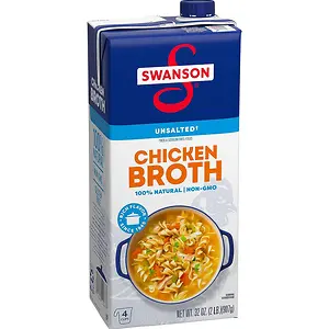 Swanson 100% Natural, Gluten-Free Chicken Broth, 32 Oz Carton