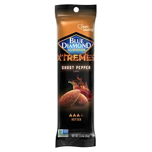 Blue Diamond Almonds XTREMES Ghost Pepper Flavored Spicy Snack Nuts