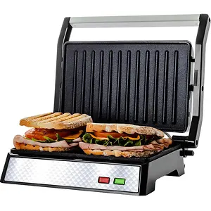 OVENTE Electric Indoor Panini Press Grill and Sandwich Maker