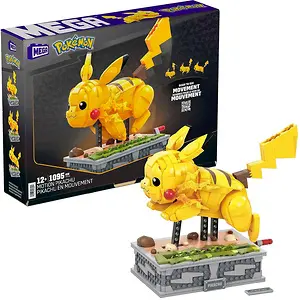 Mega Pokemon Collectible Building Toys Motion Pikachu (1092 Pcs)