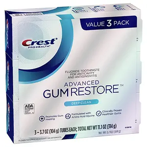 Crest Pro-Health Advanced Gum Restore Toothpaste 3.7 Oz (Pack of 3)