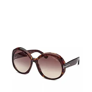 Tom Ford Annabelle Round Sunglasses, 62mm