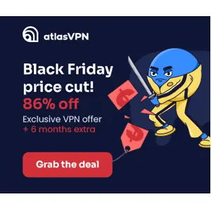 Atlas VPN: 2 Years Plan with 86% Discount + 6 Months FREE