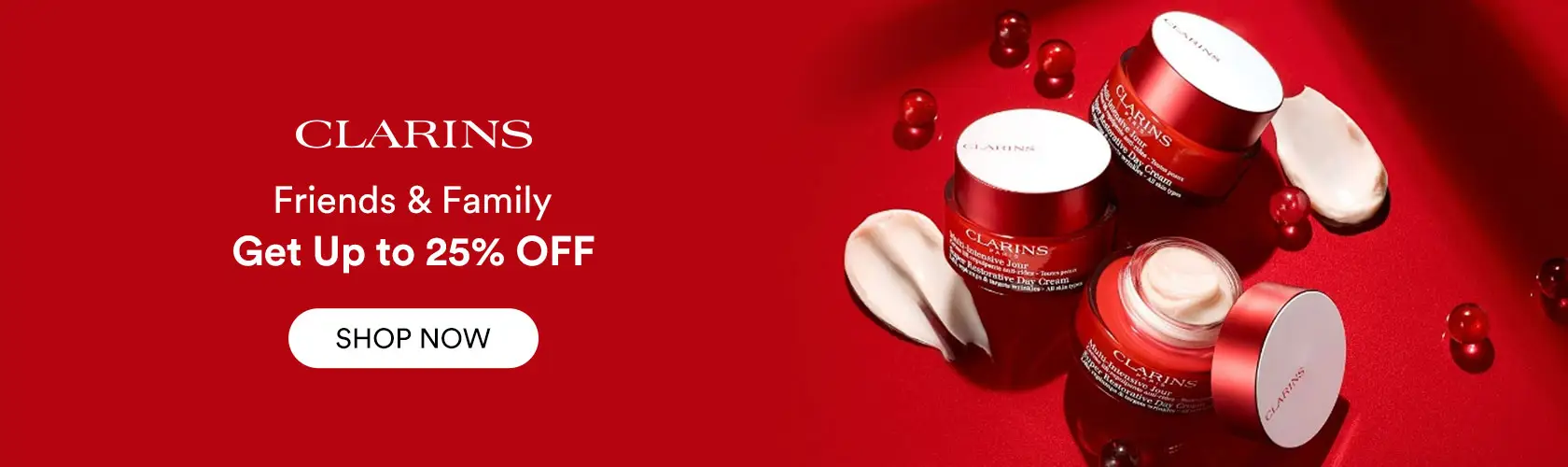 Clarins US: Friends & Family Get Up to 25% OFF