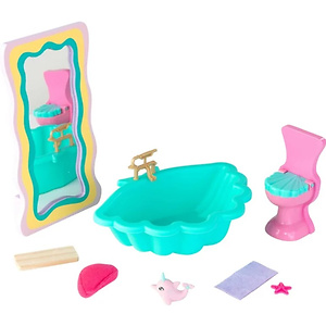 Walmart：KidKraft Rainbow Dreamers Seashell Bathroom Dollhouse Furniture