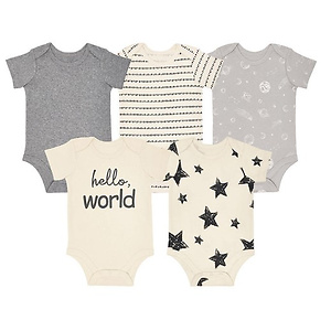 Sam's Club：5-Count Member's Mark Baby Boys' or Girls' 100% Cotton Bodysuits 