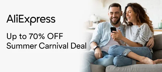 AliExpress UK: Up to 70% OFF Summer Carnival Deal