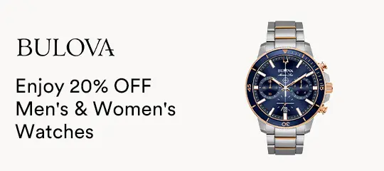 Bulova: Enjoy 20% OFF Men\'s & Women\'s Watches