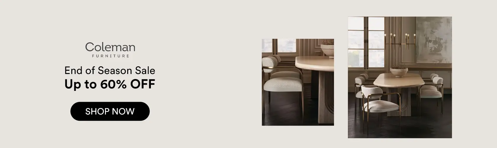 Coleman Furniture: End of Season Sale Up to 60% OFF