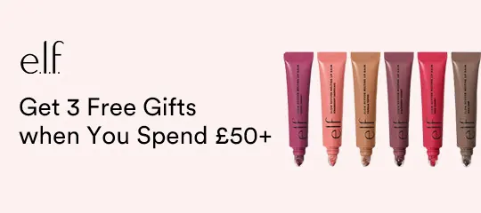 e.l.f. Cosmetics UK: Get 3 Free Gifts when You Spend £50+