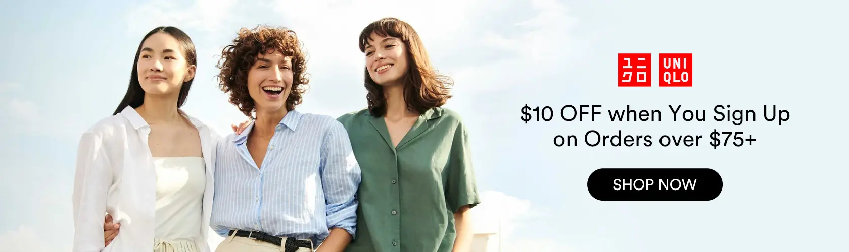 UNIQLO USA: Get $10 OFF when You Sign Up on Orders over $75+