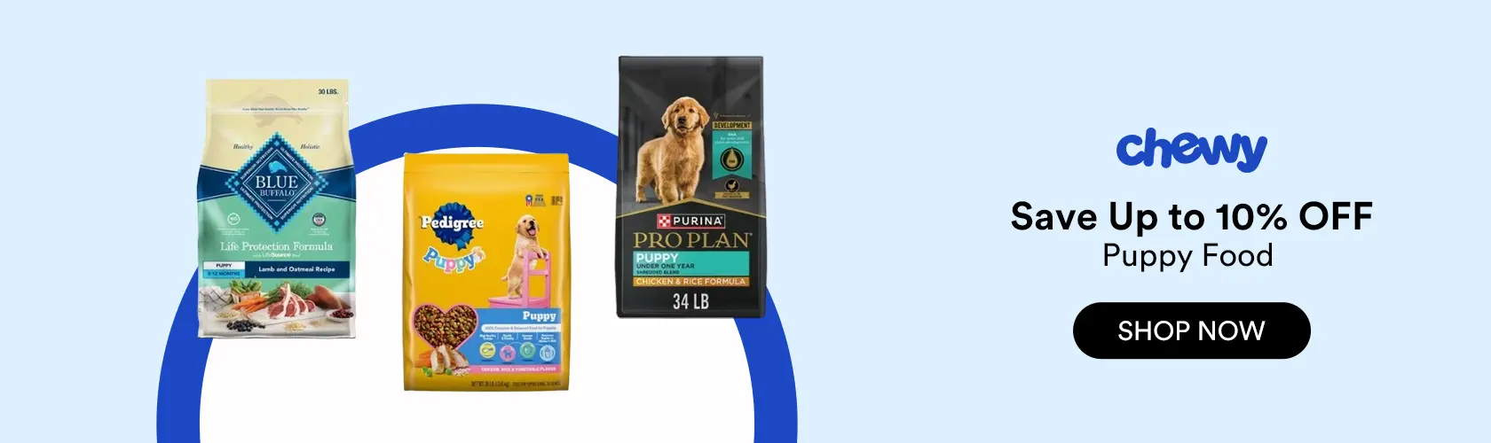 Chewy: Save Up to 10% OFF Puppy Food