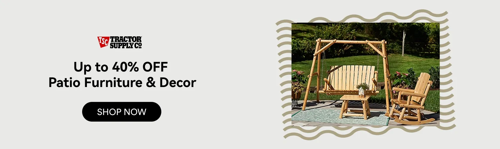 Tractor Supply Company: Up to 40% OFF Patio Furniture & Decor