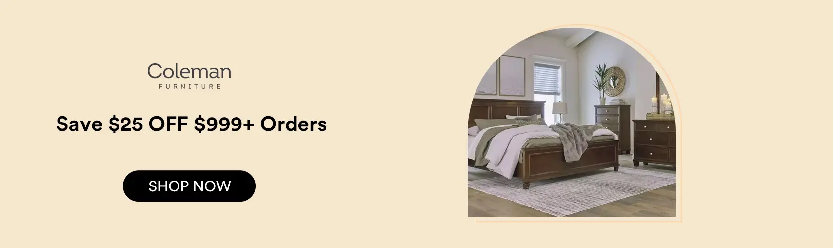 Coleman Furniture: Save $25 OFF $999+ Orders
