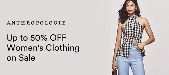 Anthropologie: Up to 50% OFF Women's Clothing on Sale