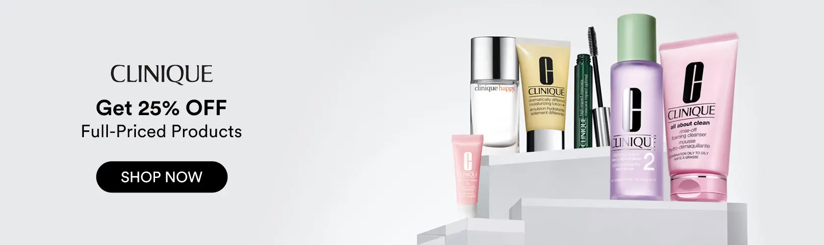 Clinique: Get 25% OFF Full-Priced Products + Free Gift