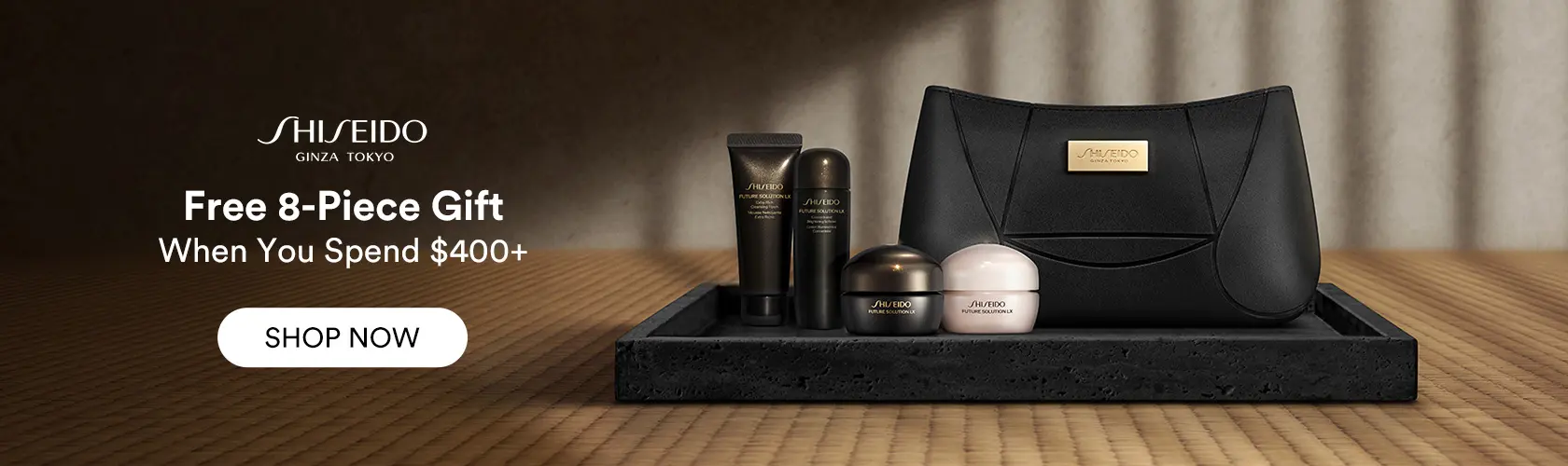 Shiseido: Free 8-Piece Gift When You Spend $400+