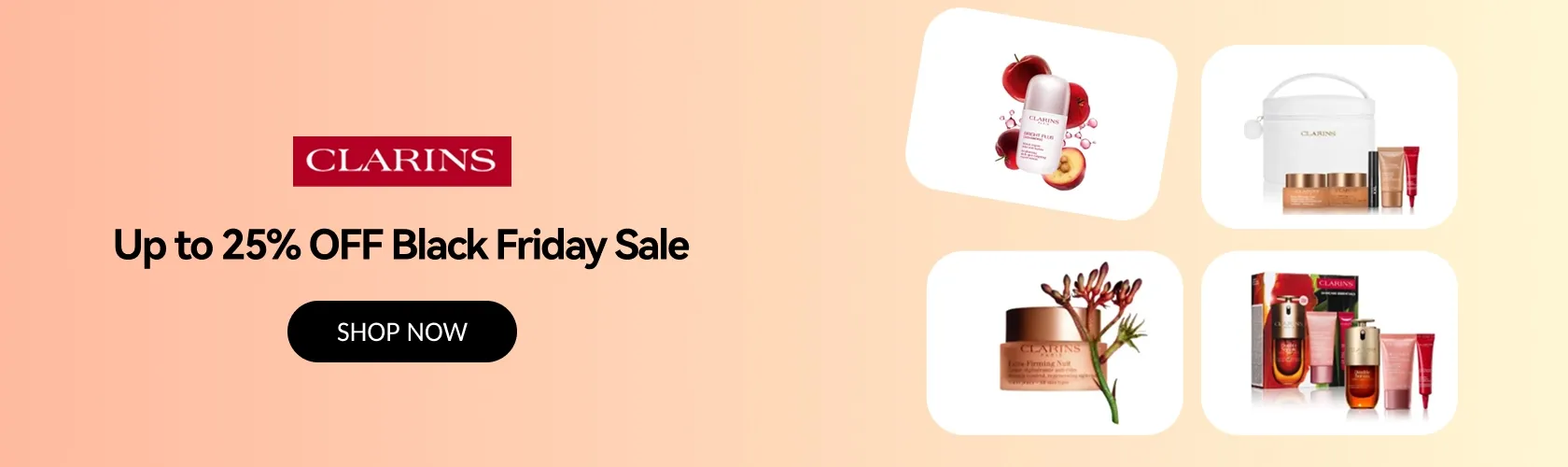 Clarins US: Up to 25% OFF Black Friday Sale