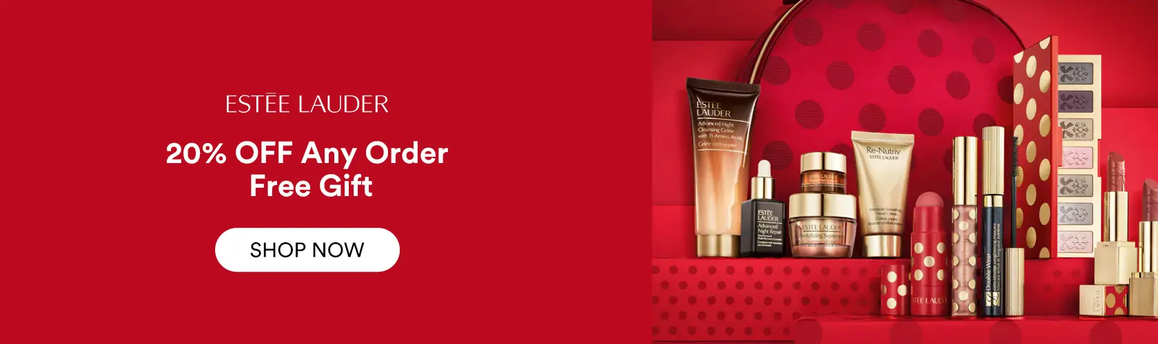 Estee Lauder: 20% OFF Any Order + Free Gift