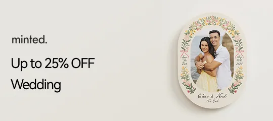 Minted: Up to 25% OFF Wedding