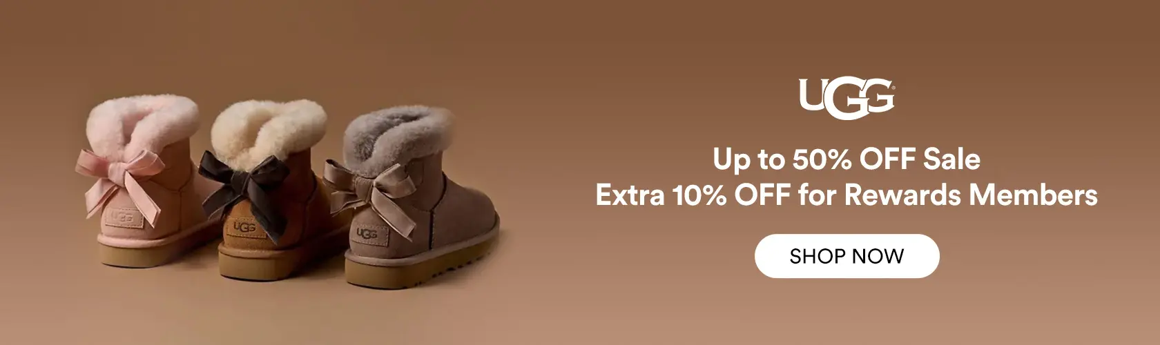 UGG US: Up to 50% OFF Sale + Extra 10% OFF for Rewards Members