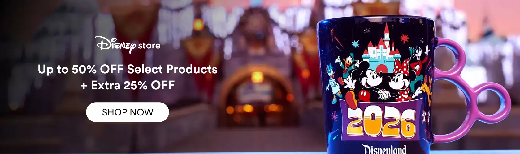 DisneyStore: Up to 50% OFF Select Products + Extra 25% OFF