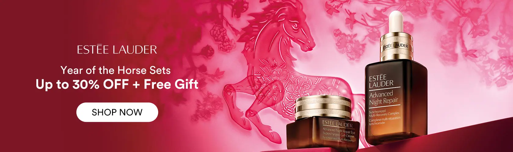 Estee Lauder: Up to 30% OFF Year of the Horse Sets + Free Gift
