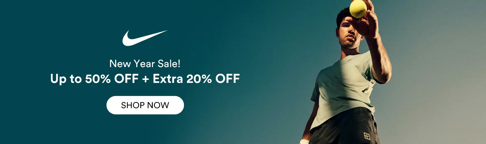 Nike: New Year Sale Up to 50% OFF + Extra 20% OFF