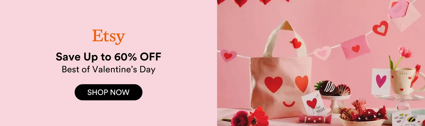 Etsy US: Save Up to 60% OFF Valentine's Day Gifts
