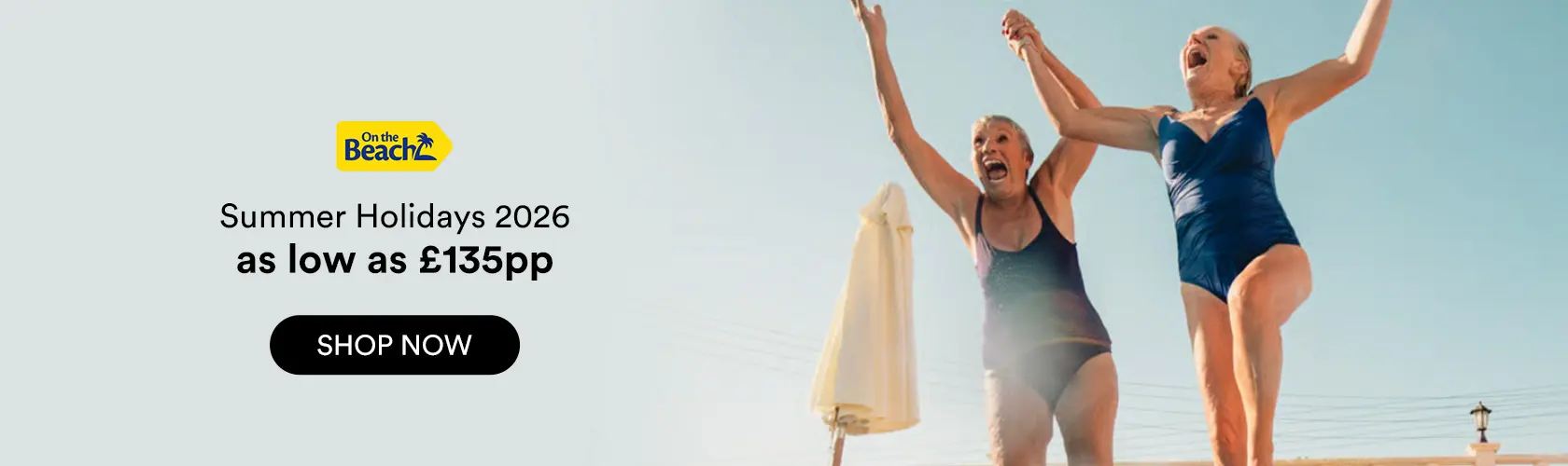 On The Beach: Summer Holidays 2026 as low as £135pp