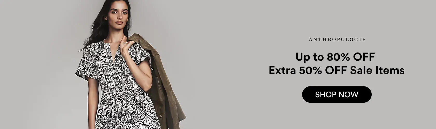 Anthropologie: Up to 80% OFF + Extra 50% OFF Sale Items
