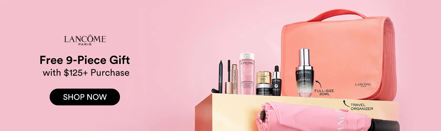 Lancome: Free 9-Piece Gift with $125+ Purchase