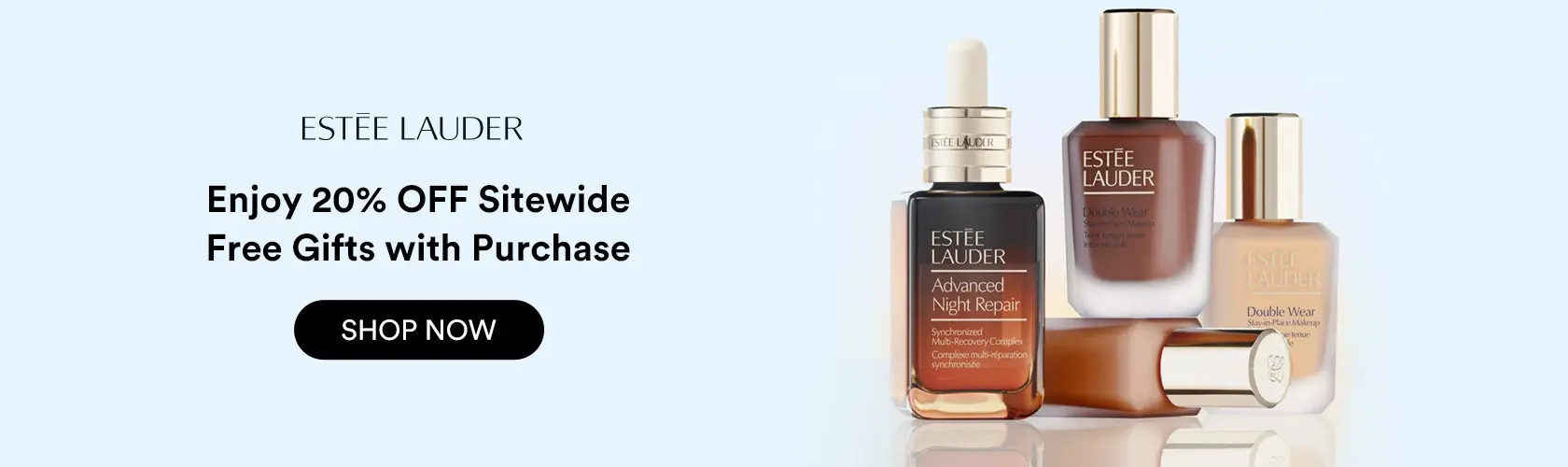 Estee Lauder: Enjoy 20% OFF Sitewide + Free Gifts