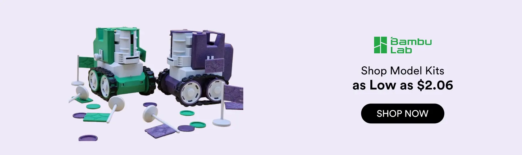 Bambu Lab: Shop Model Kits as Low as $2.06