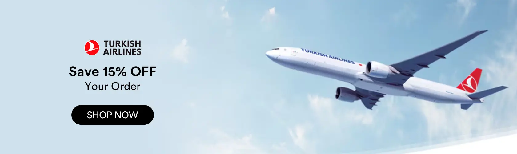 Turkish Airlines: Save 15% OFF Your Order