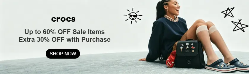 Crocs: Up to 60% OFF Sale Items + an Extra 30% OFF