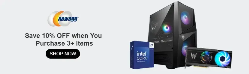 Newegg: Save 10% OFF when You Purchase 3+ Items
