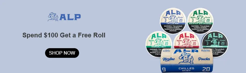ALP Pouches: Spend $100 Get a Free Roll