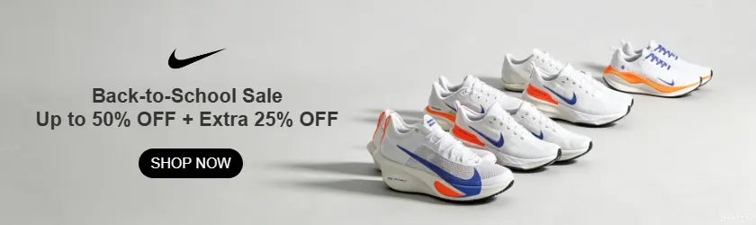 Nike: Back-to-School Sale up to 50% OFF + an Extra 25% OFF