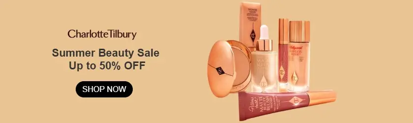Charlotte Tilbury US: Summer Beauty Sale Up to 50% OFF