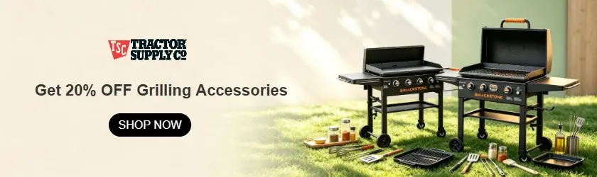 Tractor Supply Company: Get 20% OFF Grilling Accessories