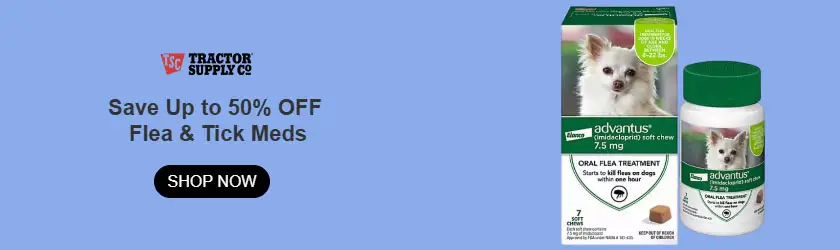 Tractor Supply Company: Save Up to 50% OFF on Flea & Tick Meds