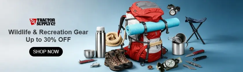 Tractor Supply Company: Wildlife & Recreation Gear Up to 30% OFF
