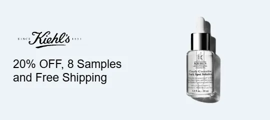 Enjoy 20% OFF, 8 Samples and Free Shipping on All Orders