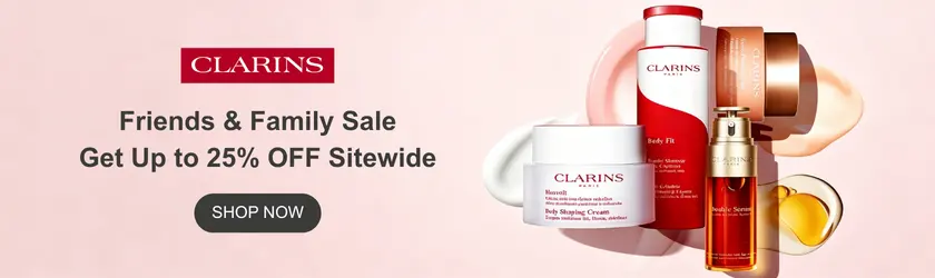 Clarins US: Friends & Family Sale Up to 25% OFF Sitewide