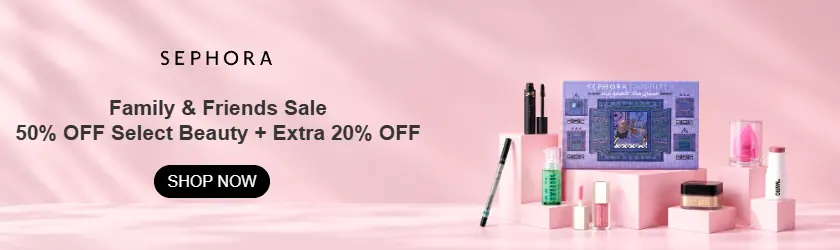 Sephora: 50% OFF Select Beauty + Extra 20% OFF